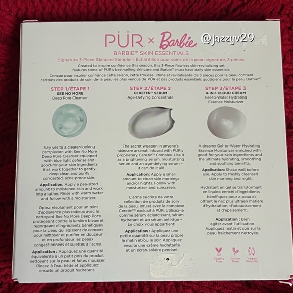 💞PÜR X Barbie Skin Essentials Signature 3-Piece Skincare Sampler💞 - Picture 4 of 4